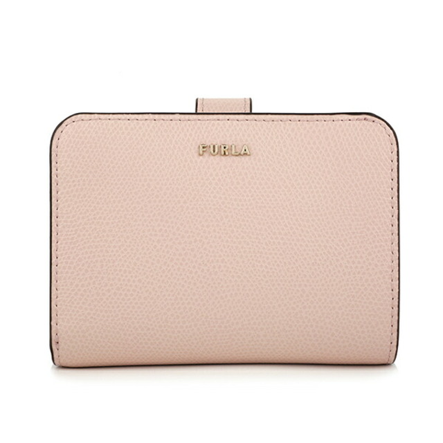 約H9×W12×D3本体重量新品 フルラ FURLA 2つ折り財布 バビロン S COMPACT WALLET ピンク