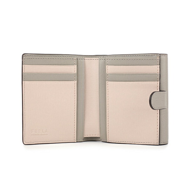 Furla(フルラ)の新品 フルラ FURLA 2つ折り財布 バビロン S コンパクトグレージュ系 ベージュ レディースのファッション小物(財布)の商品写真