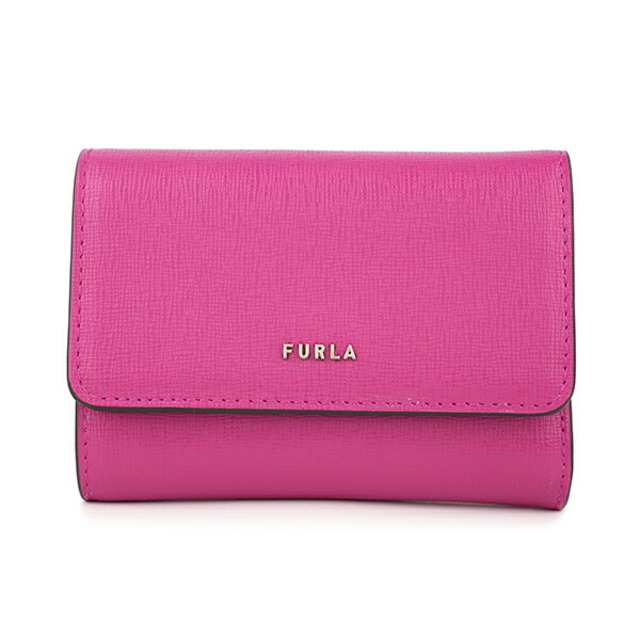 新品 フルラ FURLA 3つ折り財布 バビロン S トライフォールド ピンク ベージュ