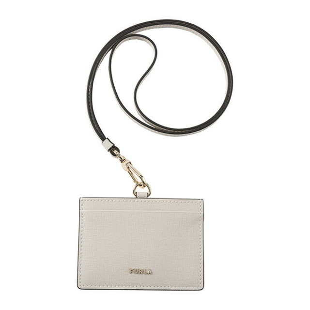 新品 フルラ FURLA カードケース リンダ S BADGE HOLDER ホワイト 白 イエロー 黄