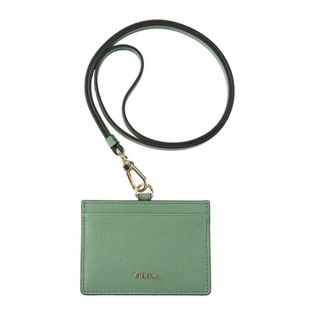 新品 フルラ FURLA カードケース リンダ S BADGE HOLDER ライトグリーン 黄緑