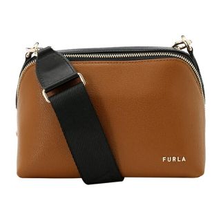 フルラ(Furla)の新品 フルラ FURLA ショルダーバッグ アミカ CROSSBODY コニャック/ネロ(ショルダーバッグ)