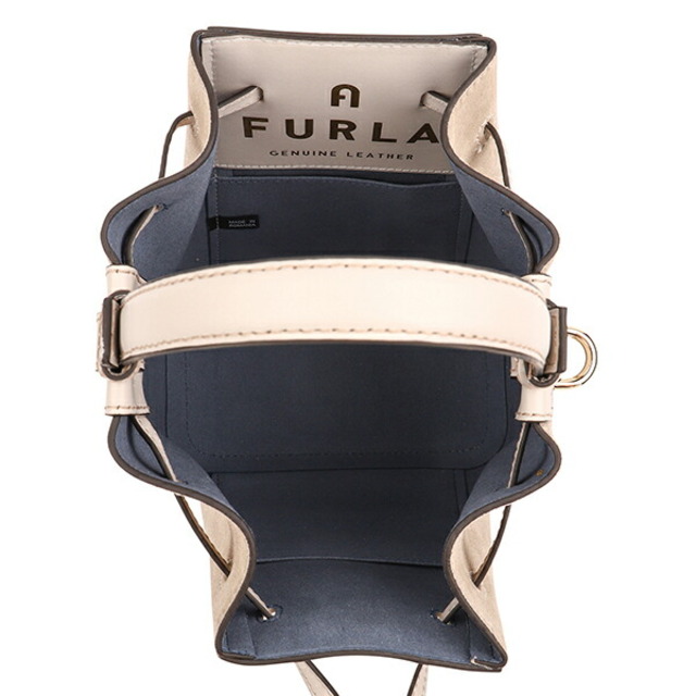 新品 フルラ FURLA ハンドバッグ ミアステラ バケットバッグ ライトグレージュ