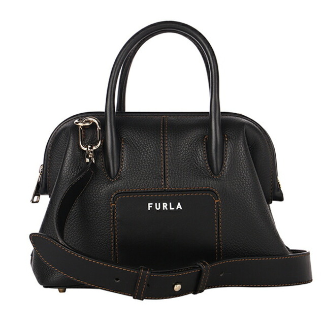 新品 フルラ FURLA ハンドバッグ ニンファ スモールハンドバッグ ブラック 黒 | フリマアプリ ラクマ