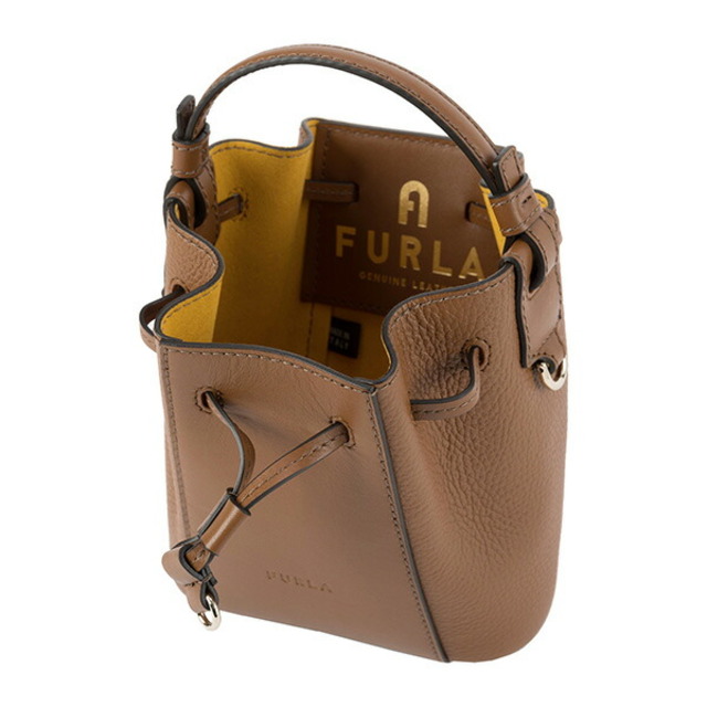 新品 フルラ FURLA ショルダーバッグ ミアステラ バケットバッグ ブラウン 茶