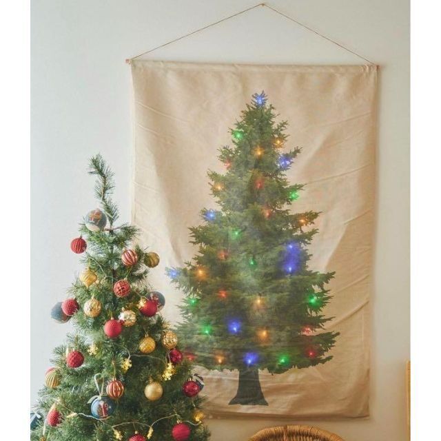 クリスマスツリー　タペストリー　サリュ　salut! 　150　LED カラフル