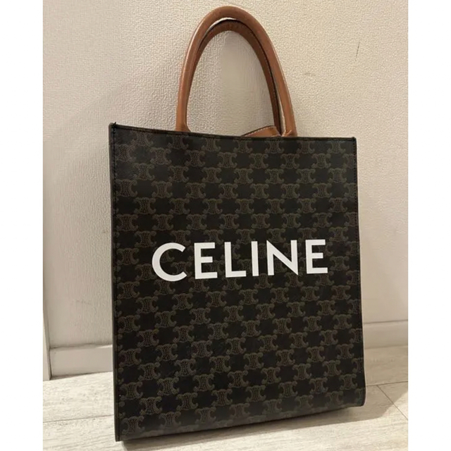 CELINE セリーヌ トートバッグ レザー ブラウン レディース ブランド
