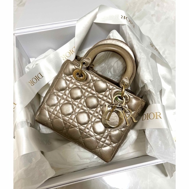 DIOR レディディオール LadyDior カナージュ カーフスキンバッグ