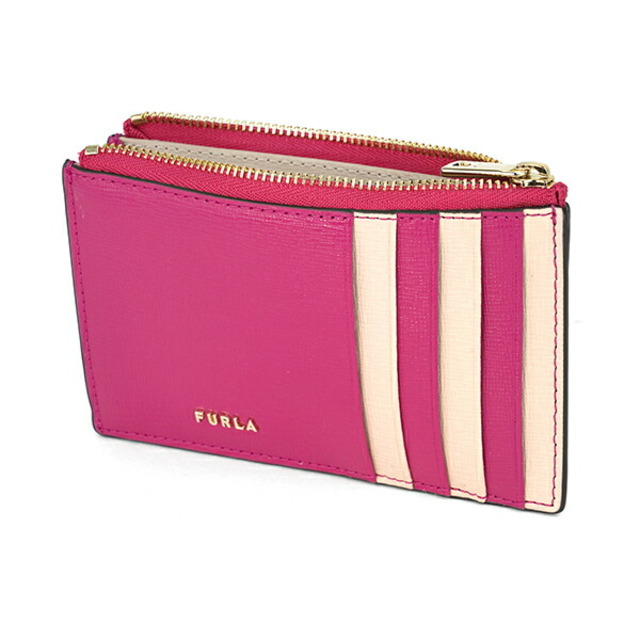 【美品】 FURLA パスケース カードケース ピンクベージュ  バビロン