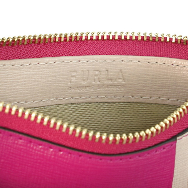 Furla(フルラ)の新品 フルラ FURLA カードケース バビロン カードケース ピンク ライトベージュ レディースのファッション小物(名刺入れ/定期入れ)の商品写真