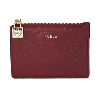フルラ(Furla)の新品 フルラ FURLA カードケース ラブリー カードケース S ワインレッド 赤(名刺入れ/定期入れ)