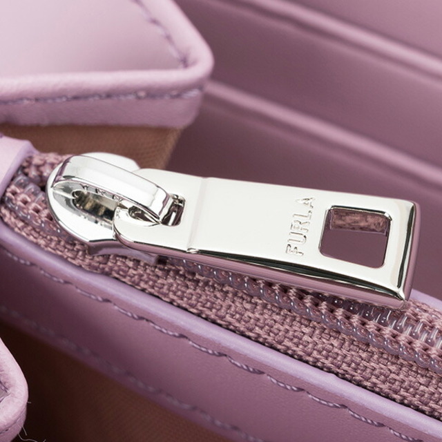 新品 フルラ FURLA 長財布 ムーン XL ジップアラウンド スリムウォレット パープル 紫