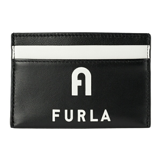 新品 フルラ FURLA カードケース アイリス LAMB LEATHER S CARD CASE ブラック