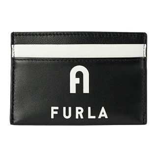 フルラ(Furla)の新品 フルラ FURLA カードケース アイリス LAMB LEATHER S CARD CASE ブラック(名刺入れ/定期入れ)