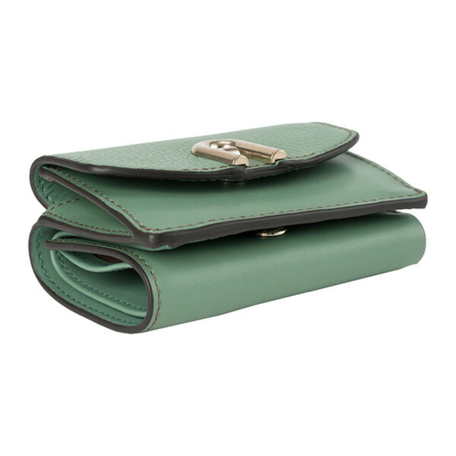 新品 フルラ FURLA 3つ折り財布 プリムラ S コンパクトウォレット グリーン 緑