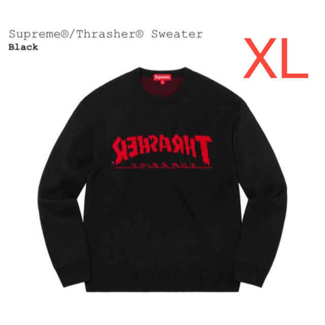 【黒XL】Supreme / Thrasher® Sweaterニット/セーター