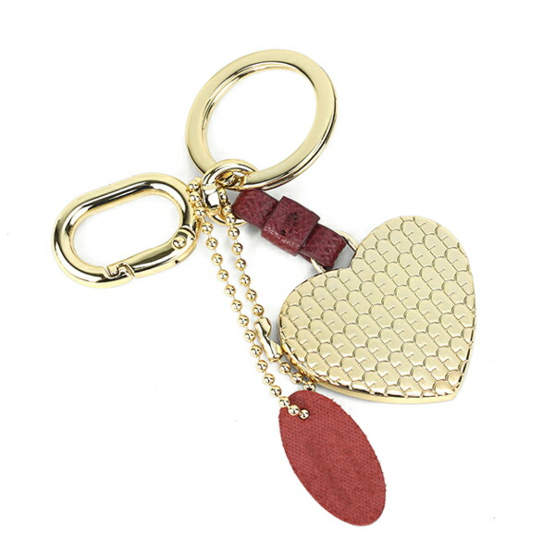 Furla(フルラ)の新品 フルラ FURLA キーホルダー マグノリア KEYRING HEART バーガンディ レディースのファッション小物(キーホルダー)の商品写真