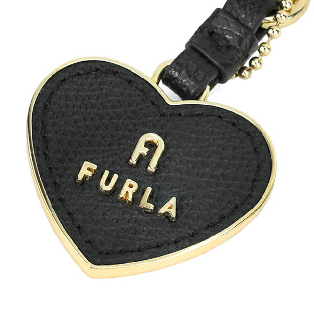 Furla(フルラ)の新品 フルラ FURLA キーホルダー マグノリア KEYRING HEART ブラック 黒 レディースのファッション小物(キーホルダー)の商品写真