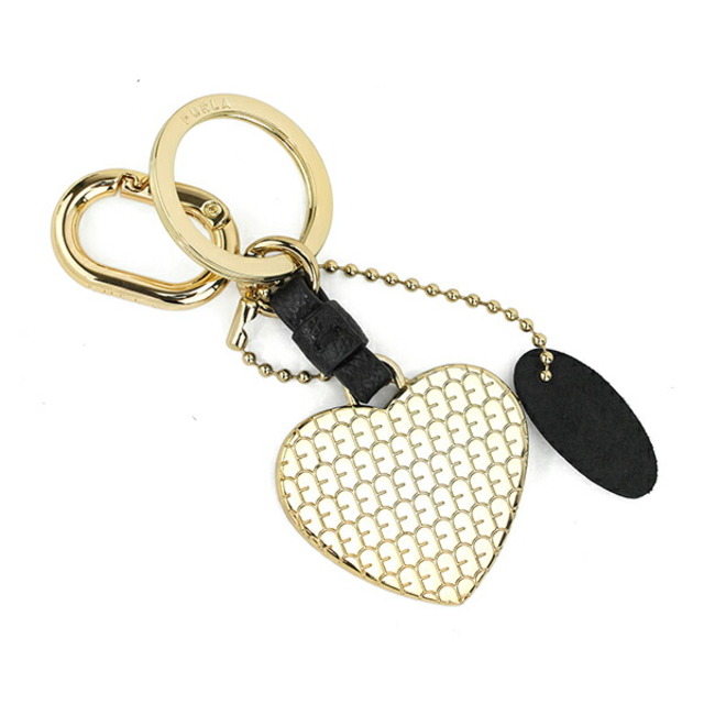 Furla(フルラ)の新品 フルラ FURLA キーホルダー マグノリア KEYRING HEART ブラック 黒 レディースのファッション小物(キーホルダー)の商品写真