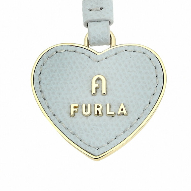 新品 フルラ FURLA キーホルダー マグノリア KEYRING HEART ブルーグレー約H37×W42全長