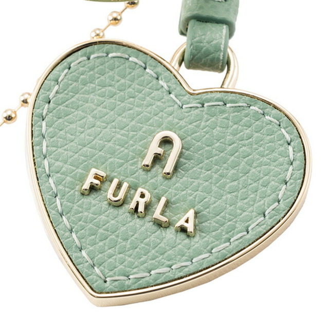 Furla(フルラ)の新品 フルラ FURLA キーホルダー マグノリア KEYRING HEART グリーン 緑 レディースのファッション小物(キーホルダー)の商品写真