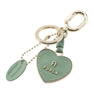 フルラ(Furla)の新品 フルラ FURLA キーホルダー マグノリア KEYRING HEART グリーン 緑(キーホルダー)