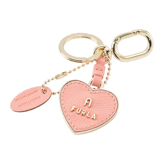 新品 フルラ FURLA キーホルダー マグノリア KEYRING HEART ピンク約H10×W本体重量