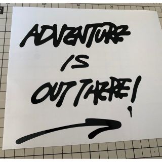 ■ ADVENTURE IS OUT THERE!  大 カッティングステッカー(その他)