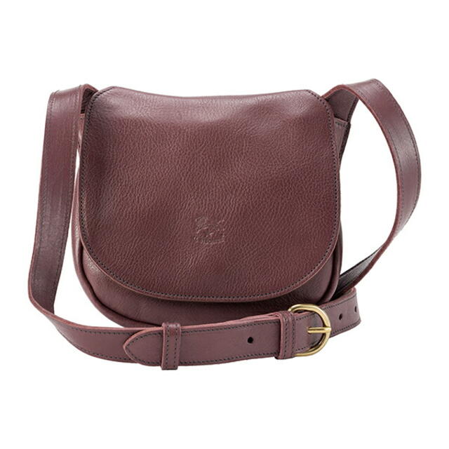 新品 イルビゾンテ IL BISONTE ショルダーバッグ CROSSBODY BAG プラム