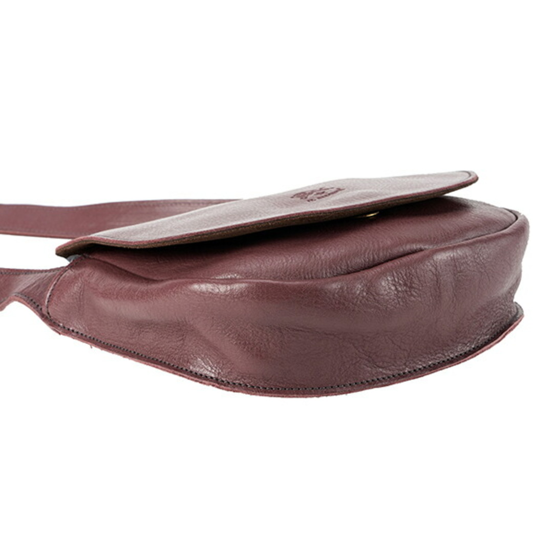 新品 イルビゾンテ IL BISONTE ショルダーバッグ CROSSBODY BAG プラム