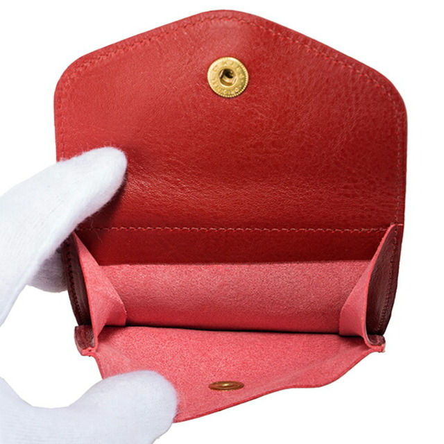 新品 イルビゾンテ IL BISONTE 2つ折り財布 WALLET ロッソ www