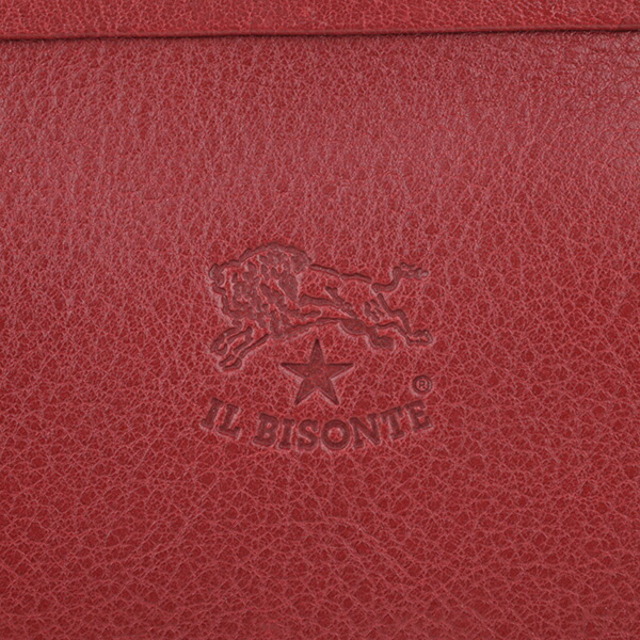IL BISONTE(イルビゾンテ)の新品 イルビゾンテ IL BISONTE 長財布 ロングウォレット ダークレッド 赤 レディースのファッション小物(財布)の商品写真