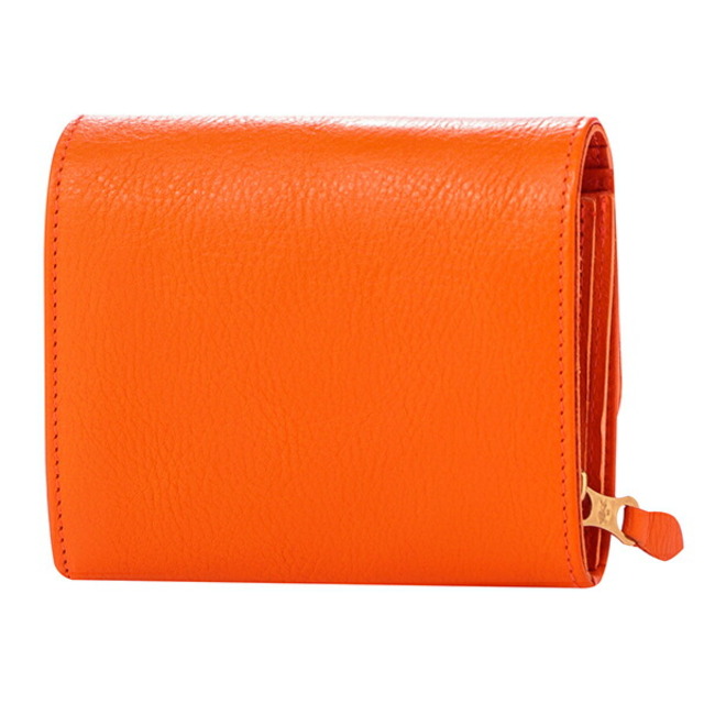 IL BISONTE(イルビゾンテ)の新品 イルビゾンテ IL BISONTE 2つ折り財布 ウォレット オレンジ レディースのファッション小物(財布)の商品写真