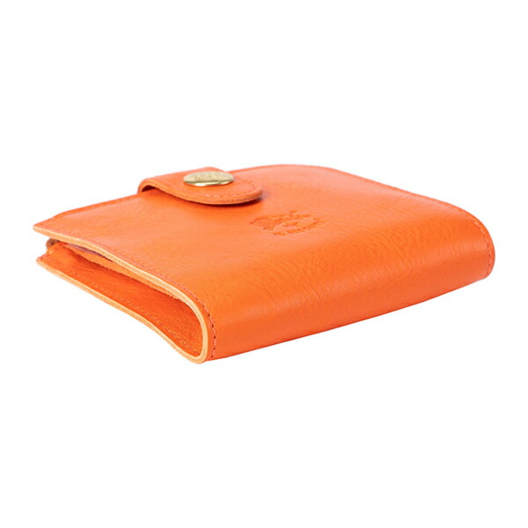 IL BISONTE(イルビゾンテ)の新品 イルビゾンテ IL BISONTE 2つ折り財布 コンパクト ウォレット オレンジ レディースのファッション小物(財布)の商品写真