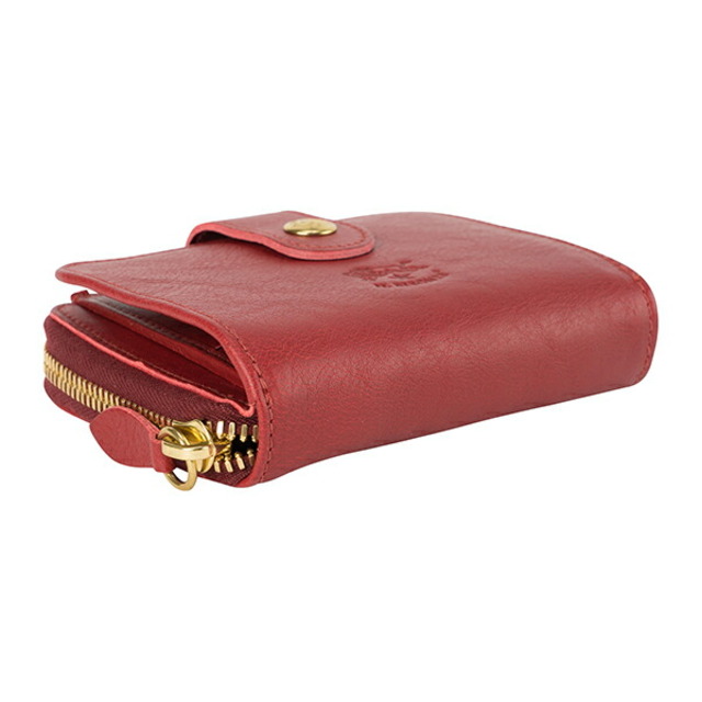 新品 イルビゾンテ IL BISONTE 2つ折り財布 WALLET ロッソ www