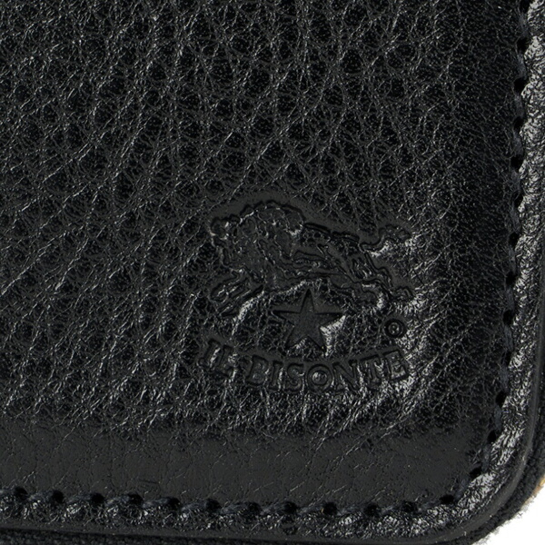 IL BISONTE(イルビゾンテ)の新品 イルビゾンテ IL BISONTE 2つ折り財布 ウォレット ネロ レディースのファッション小物(財布)の商品写真