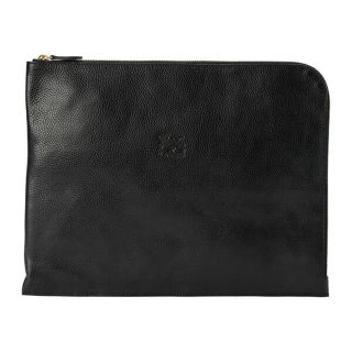 イルビゾンテ(IL BISONTE)の新品 イルビゾンテ IL BISONTE クラッチ・セカンドバッグ Portfolio ブラック(セカンドバッグ/クラッチバッグ)