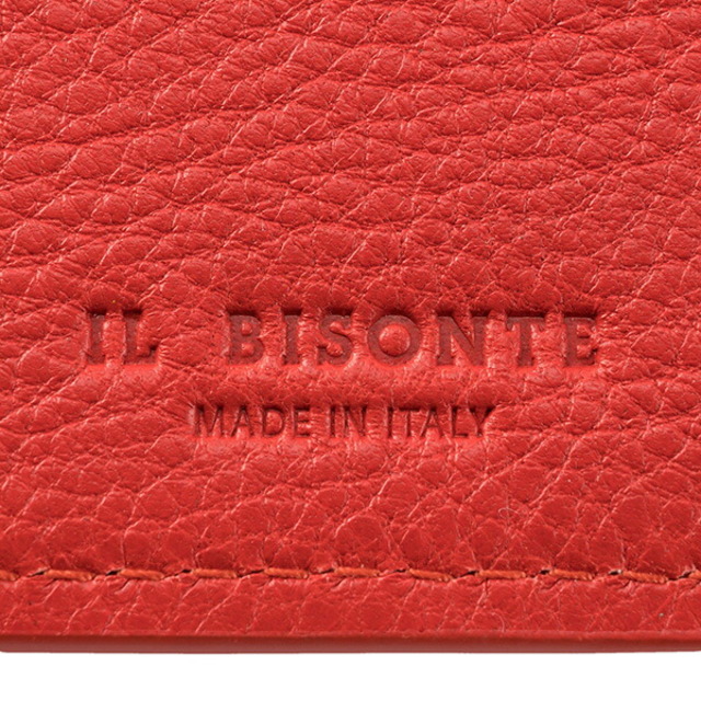 IL BISONTE(イルビゾンテ)の新品 イルビゾンテ IL BISONTE カードケース CARD HOLDER カスターニョローサ レディースのファッション小物(名刺入れ/定期入れ)の商品写真