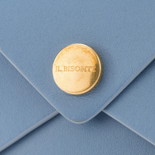 IL BISONTE(イルビゾンテ)の新品 イルビゾンテ IL BISONTE カードケース CARD HOLDER ブルー レディースのファッション小物(名刺入れ/定期入れ)の商品写真