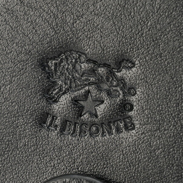IL BISONTE(イルビゾンテ)の新品 イルビゾンテ IL BISONTE コインケース COIN PURSE ブラック レディースのファッション小物(コインケース)の商品写真