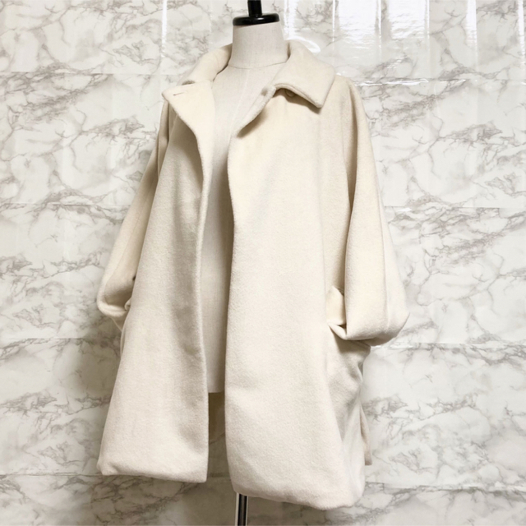 Max Mara - 【美品 最高級ライン 白タグ】Max Mara Vウール×カシミヤ