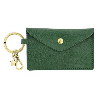 イルビゾンテ(IL BISONTE)の新品 イルビゾンテ IL BISONTE カードケース KEYRING スメラルド(名刺入れ/定期入れ)