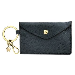 イルビゾンテ(IL BISONTE)の新品 イルビゾンテ IL BISONTE カードケース KEYRING ブル(名刺入れ/定期入れ)