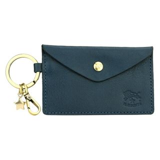 イルビゾンテ(IL BISONTE)の新品 イルビゾンテ IL BISONTE カードケース KEYRING ブル(名刺入れ/定期入れ)