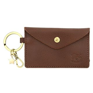 イルビゾンテ(IL BISONTE)の新品 イルビゾンテ IL BISONTE カードケース KEYRING マローネ(名刺入れ/定期入れ)