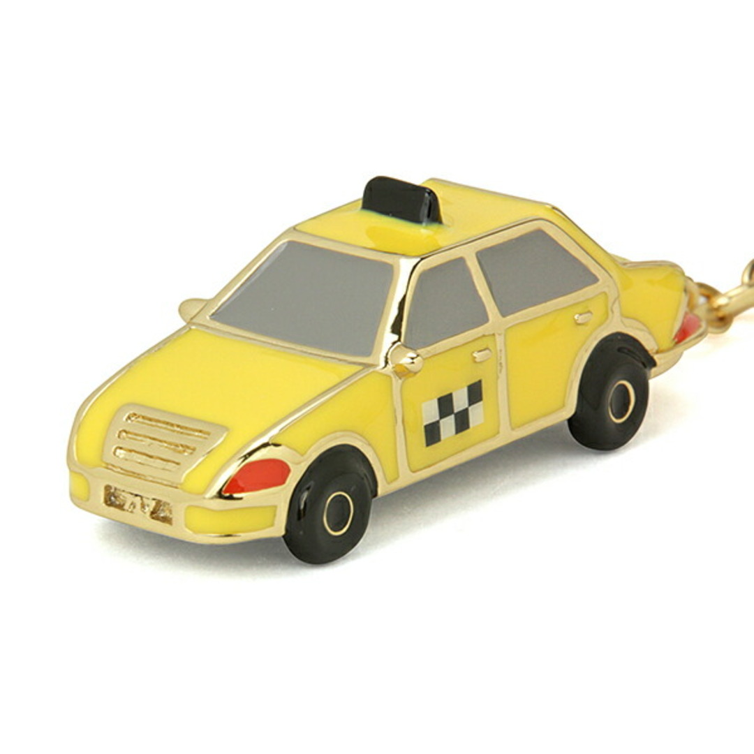 kate spade new york(ケイトスペードニューヨーク)の新品 ケイトスペード kate spade キーホルダー TAXI KEYCHAIN イエロー 黄 マルチ レディースのファッション小物(キーホルダー)の商品写真