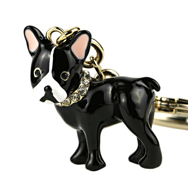 kate spade new york(ケイトスペードニューヨーク)の新品 ケイトスペード kate spade キーホルダー JEWELED ANTOINE KEYCHAIN ブラック 黒 レディースのファッション小物(キーホルダー)の商品写真