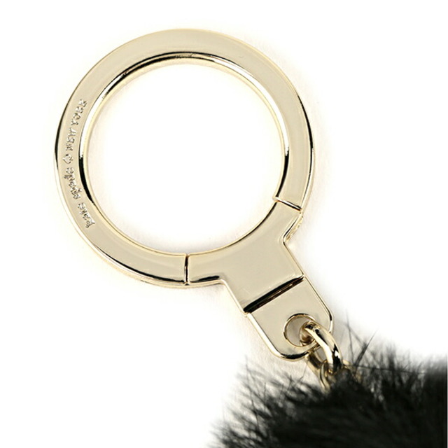 kate spade new york(ケイトスペードニューヨーク)の新品 ケイトスペード kate spade キーホルダー CAT POUF KEYCHAIN ブラック 黒 レディースのファッション小物(キーホルダー)の商品写真