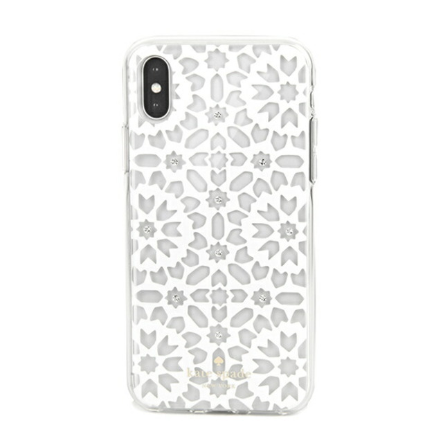 新品 ケイトスペード kate spade スマートフォンケース JEWELED FLORAL MOSAIC CLEAR クリアマルチ