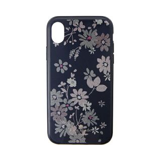 ケイトスペードニューヨーク(kate spade new york)の新品 ケイトスペード kate spade スマートフォンケース GLITTER PETITE POSY ブルーマルチ(iPhoneケース)